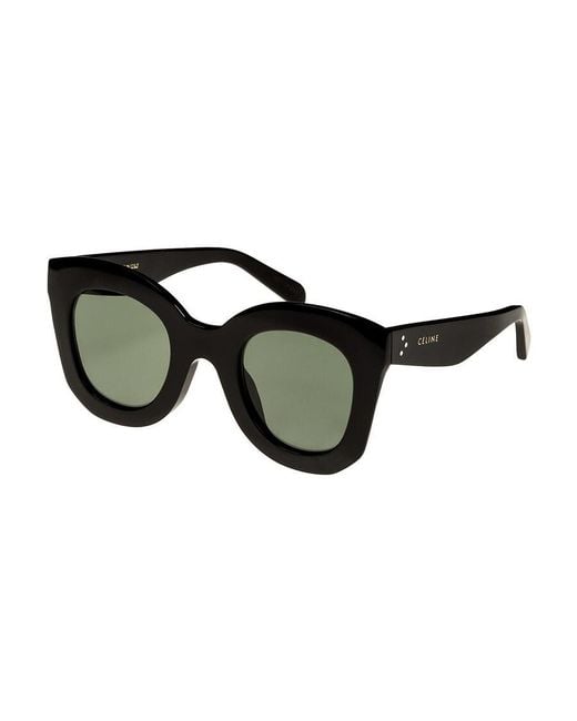 Céline Black Butterfly S005 Oversize-Frame Sunglasses