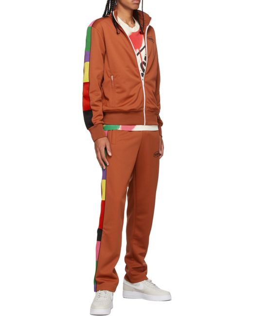 Palm Angels Red X Missoni Sport Logo Print Track Top for men