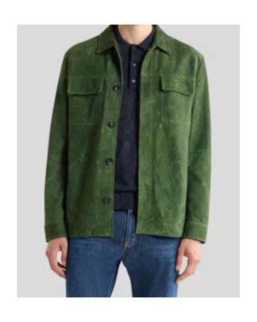 Etro Green Floral Paisley Motif Jacket for men