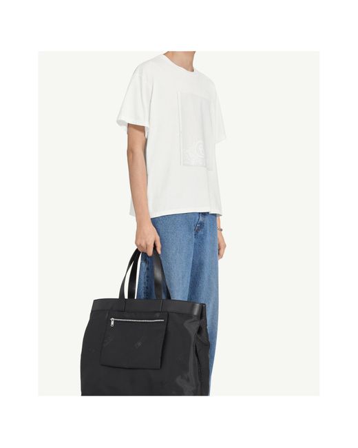 MM6 by Maison Margiela White Graphic T-Shirt for men