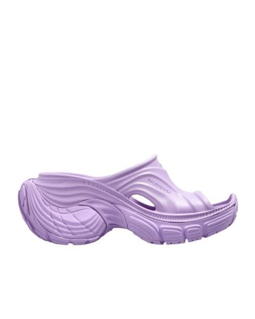 Balenciaga Purple 6Xl Slip-On Slides