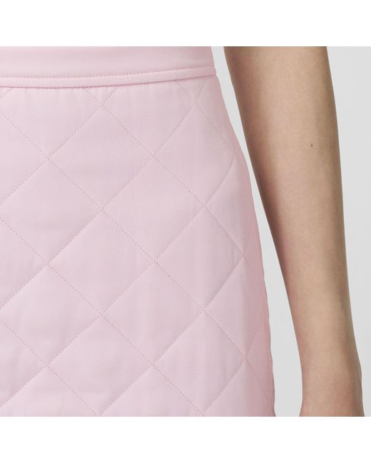 Burberry Pink Diamond Quilted Mini Skirt