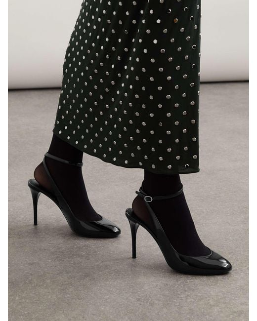 Alaïa Black Patent Leather High Heels