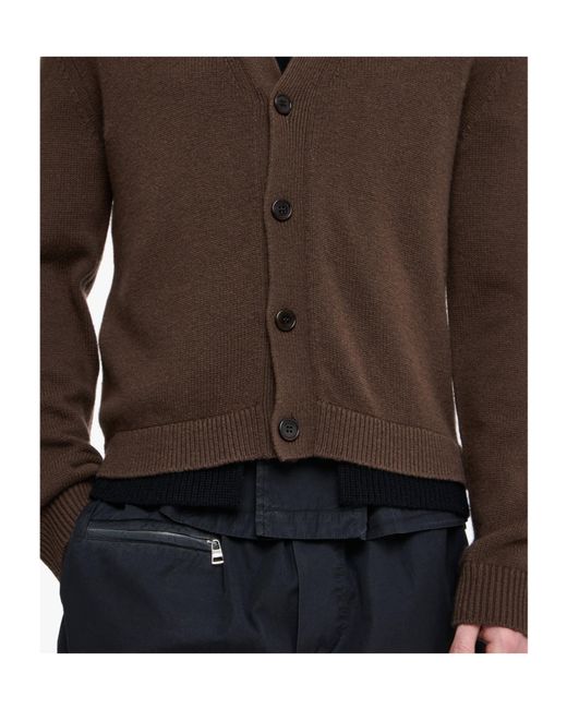 J.W. Anderson Brown Jw Anderson V-Neck Layered Cardigan for men