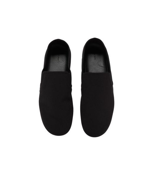 The Row Black Round-Head Flat Shoes