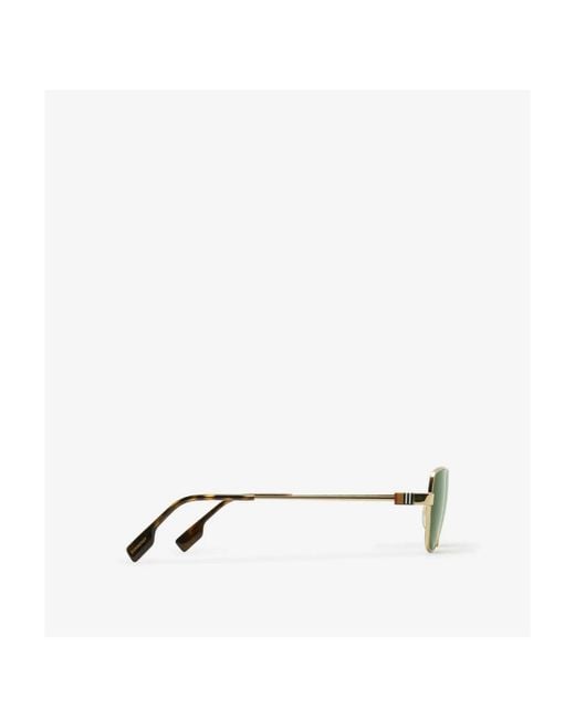 Burberry Green Icon Geometric-Frame Sunglasses for men
