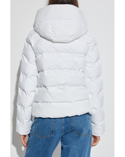 Save The Duck White Arena Hooded Quilted Jacket