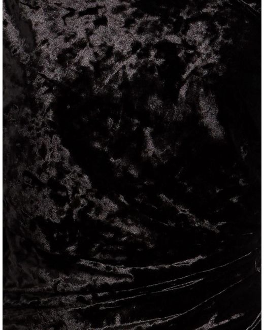 Ganni Black Minimalist Velvet Dress