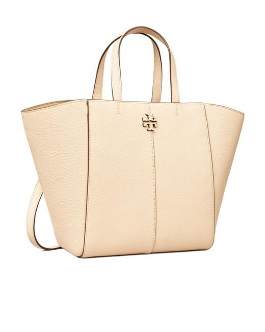 Tory Burch Natural Double T Tote Bag