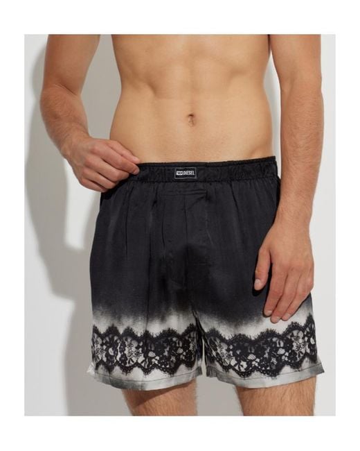 DIESEL Black Elastic-Waist Boxer Briefs for men