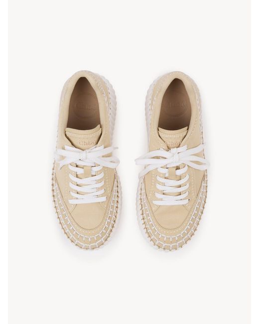 Chloé Natural Chloé Nama Platform Sneakers