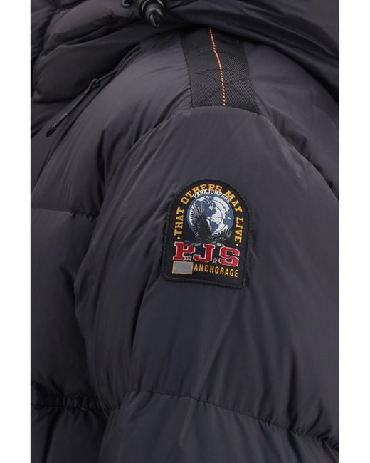 Parajumpers Blue Cloud Hooded Down Jacket for men