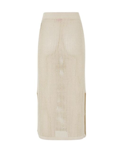 Mc2 Saint Barth White Skirt Knit