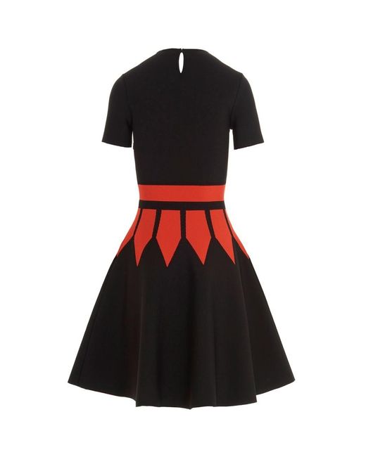 McQueen Black A Coloured Umbrella Dress
