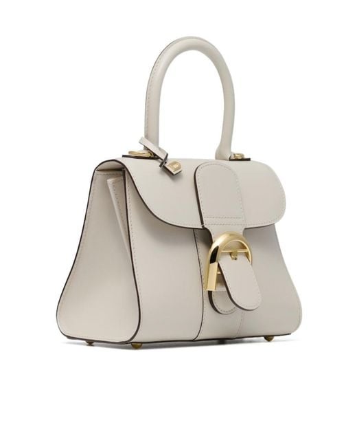 Delvaux White Logo Shoulder Bag