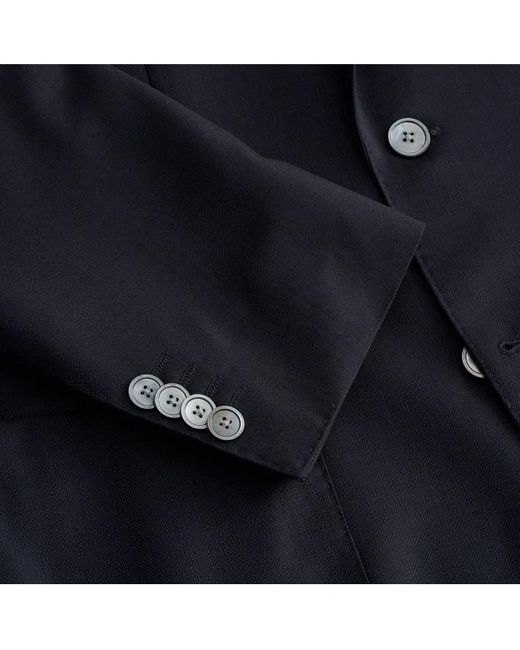 Boss Blue Long-Sleeved Suit Jacket for men