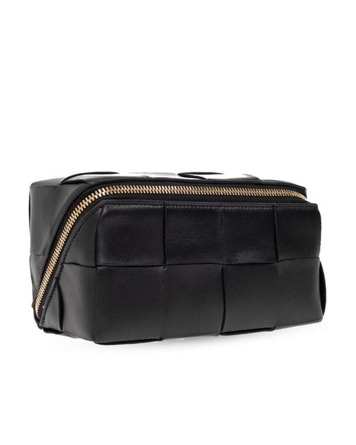 Bottega Veneta Black Zip-Up Wash Bag