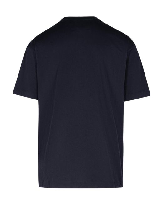 C P Company Blue Vertical Logo T-Shirt for men