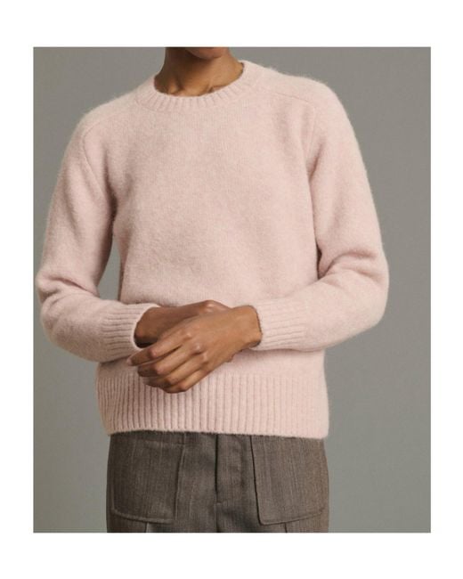Soeur Pink Envie Crewneck Knitted Sweater
