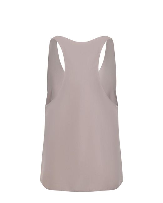 Alysi Brown Sleeveless Tank Top