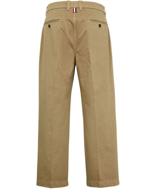 Thom Browne Natural Belt-Loop Casual Pants for men