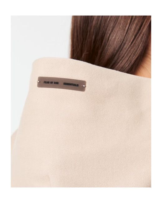 Fear Of God Natural Logo Hooded Sweatshirt