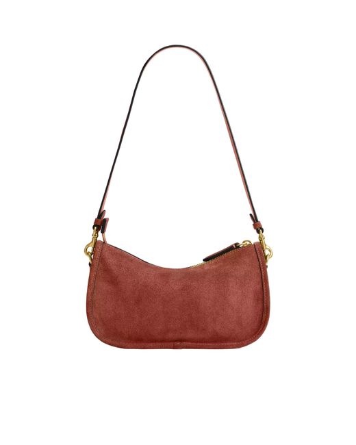 COACH Red Waverly Chain Strap Shoulder Bag