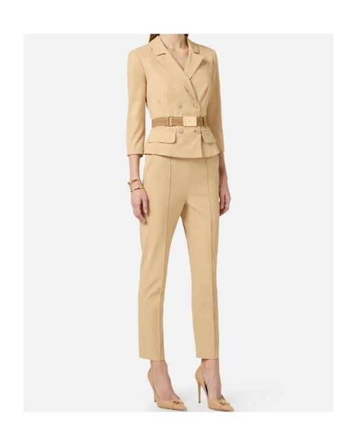 Elisabetta Franchi Natural Technical Bi-Elastic Jacket