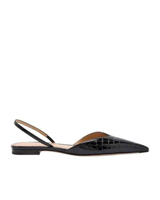 Victoria Beckham Multicolor Effect Patent Leather Slingback Flats