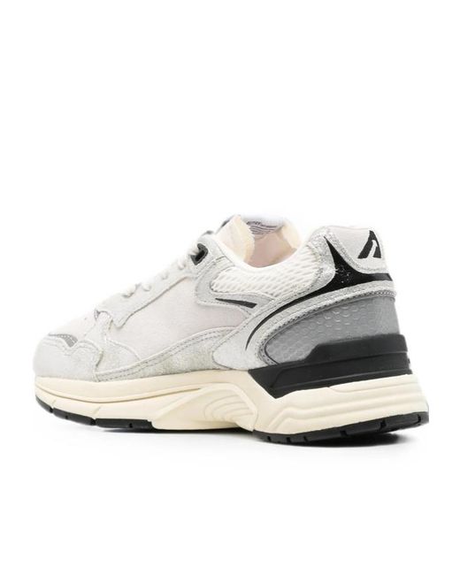 Autry White Logo Patch Sneakers