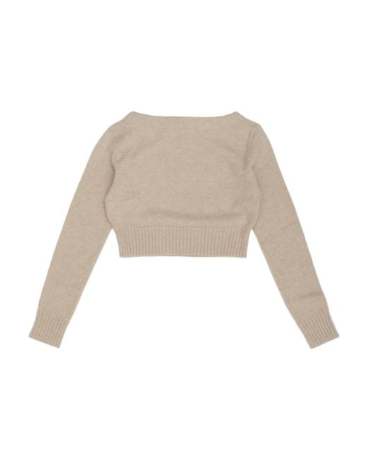 Max Mara White Angri Long-Sleeved Knitted Jumper