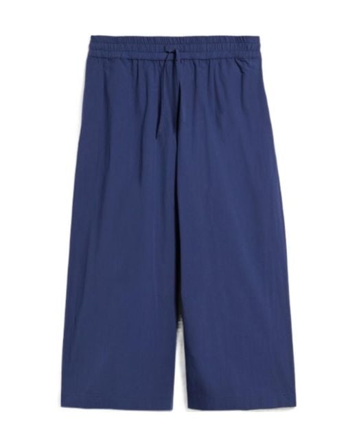 Weekend by Maxmara Blue Wide-Legged Casual Pants