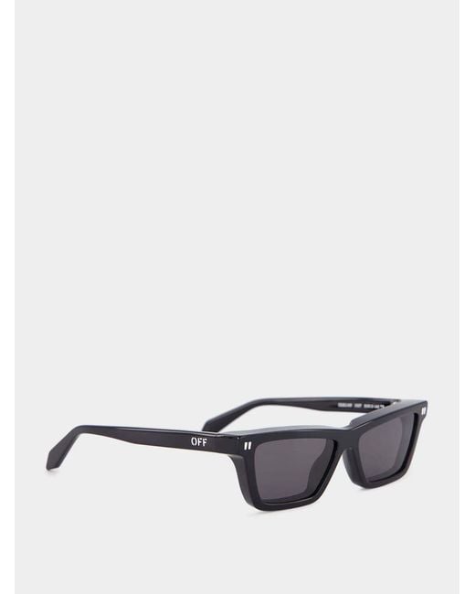 Off-White c/o Virgil Abloh White Cambridge Rectangle Frame Sunglasses for men