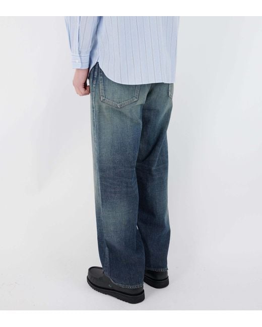 Nanamica Blue Selvedge Denim Pants for men