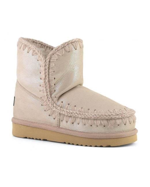 Mou Natural Eskimo Metallic Boots