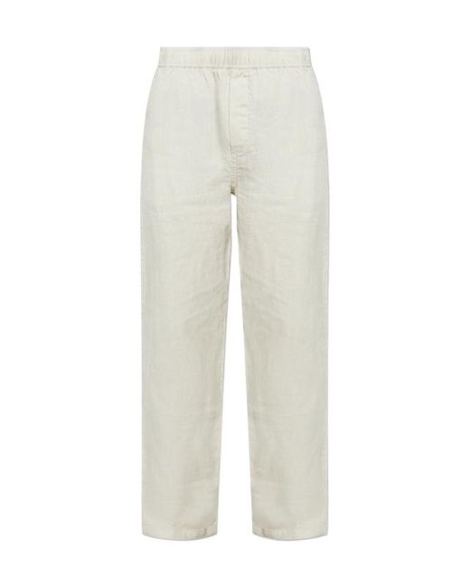 Samsøe & Samsøe White Linen Trousers for men