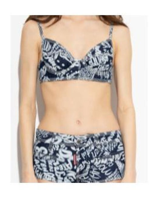 DSquared² Blue Sleeveless Tops
