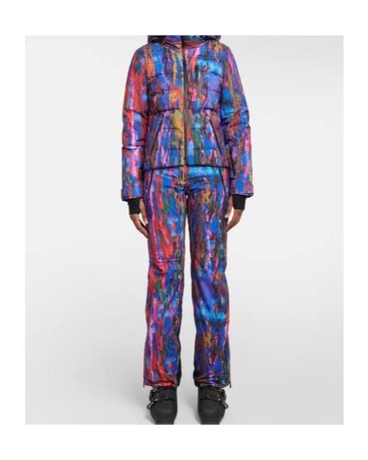 Aztech Mountain Blue Down Ski Jacket