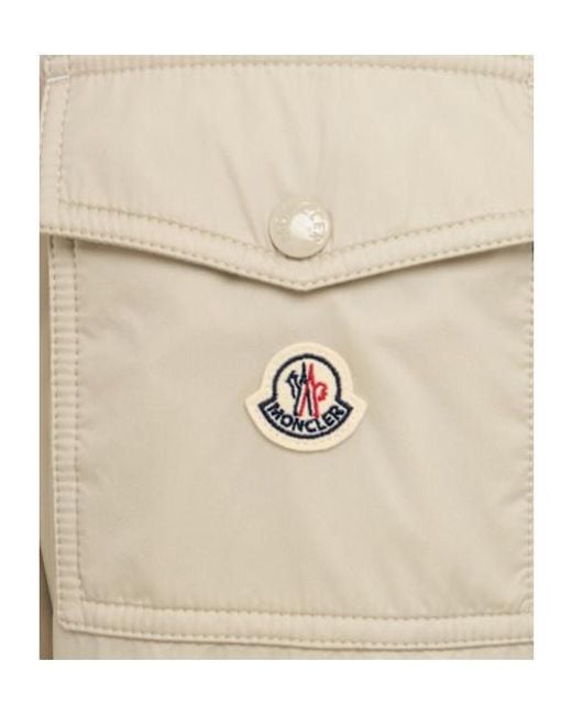 Moncler Natural Nylon Down Jacket for men