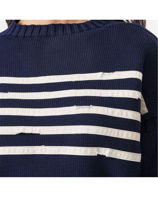 Prada Blue Flg Jmpr Sweater