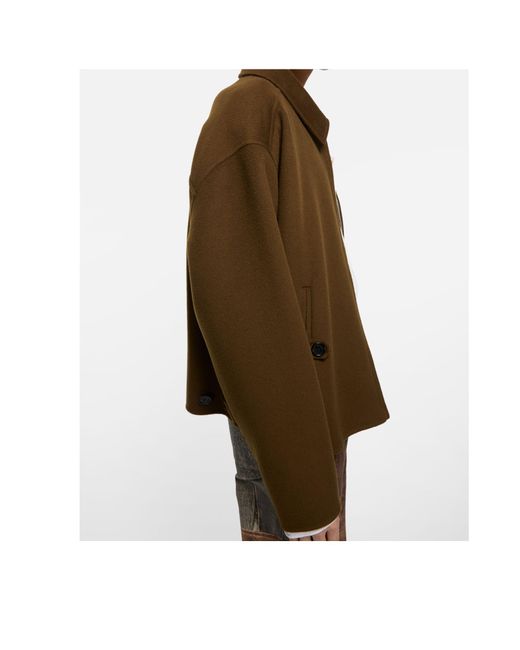 Acne Brown Zip-Up Long Sleeved Jacket for men