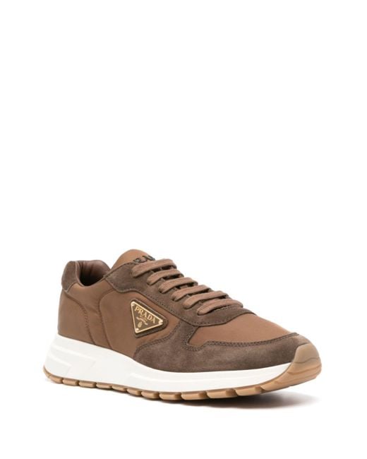 Prada Brown Prax 01 Sneakers for men