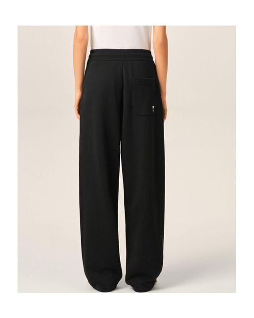 AMI Black Ami Ami De Coeur Drawstring Track Pants