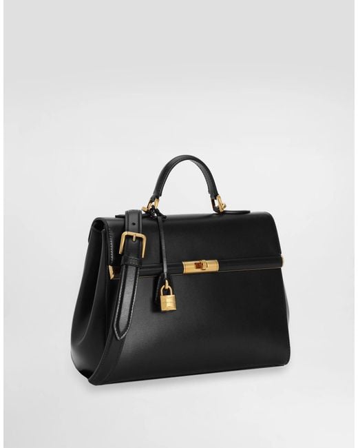 Dolce & Gabbana Black Marlene Foldover Top Handbag