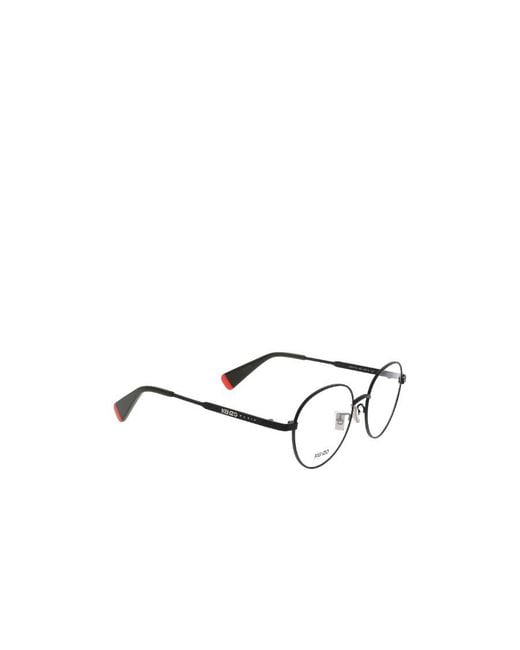 KENZO White Round Frame Glasses