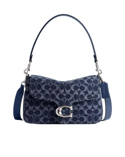 COACH Blue Soft Tabby Shoulder Bag