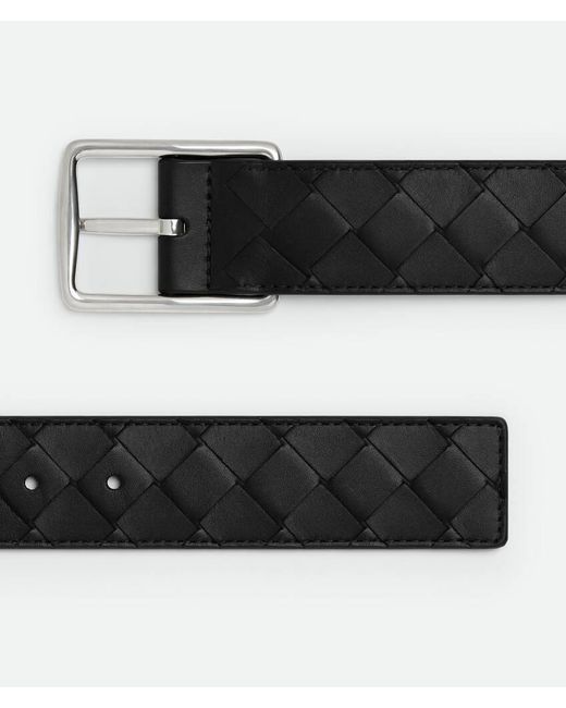 Bottega Veneta Black Reverso Belt for men