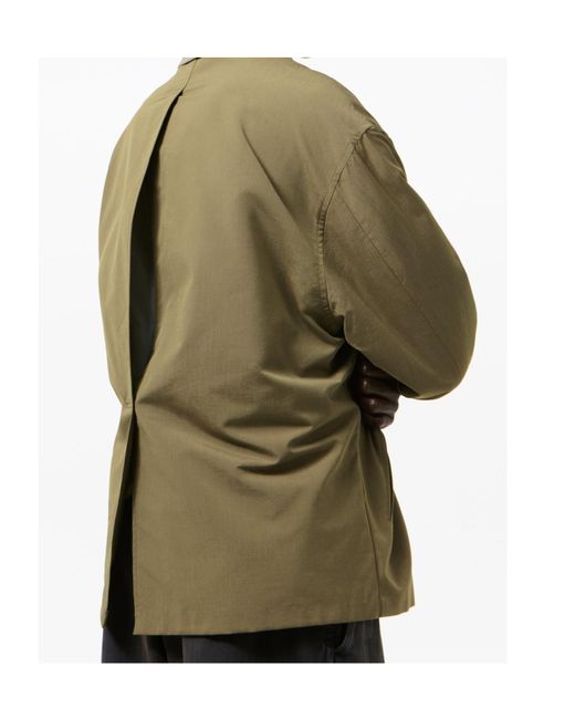 Our Legacy Green Pack Collar Blazer for men