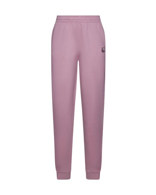 Maison Kitsuné Purple Maison Kitsuné Fox Head Patch Track Pants