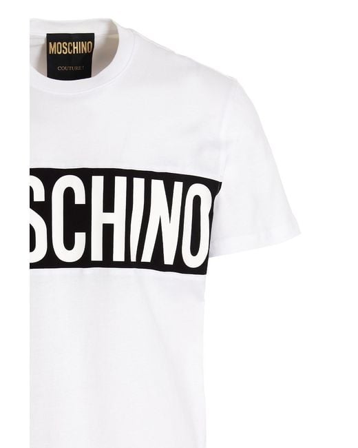 Moschino White Logo T-Shirt for men